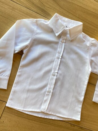 fernandaramosstore com br Camisa Infantil Masculina Manga Longa Social Branca1