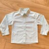 Camisa Infantil Masculina Manga Longa Social Verde Claro Fernanda Ramos Kids