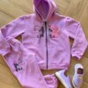 Conjunto Infantil Feminino Moletom Jaqueta e Calça Lilo&Stitch Lilás Fernanda Ramos Kids