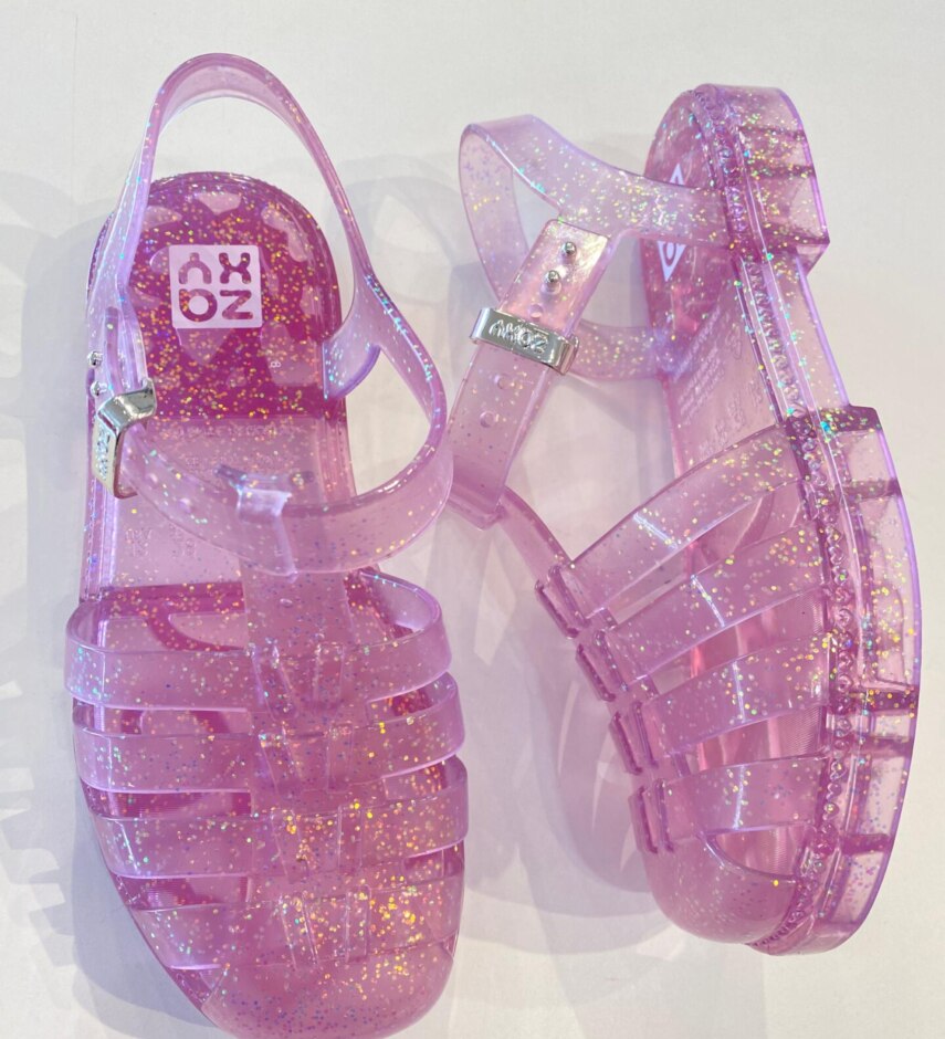 Sandália Infantil Feminina Lovely Rosa Chiclete com Glitter Fernanda Ramos Kids