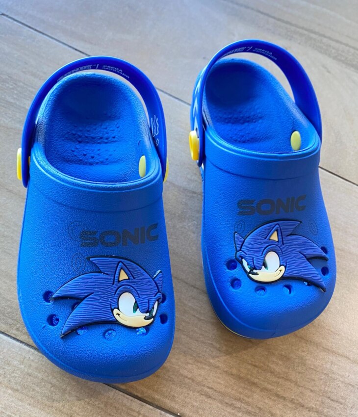 Babuche Infantil Masculino Azul com Detalhes Fernanda Ramos Kids