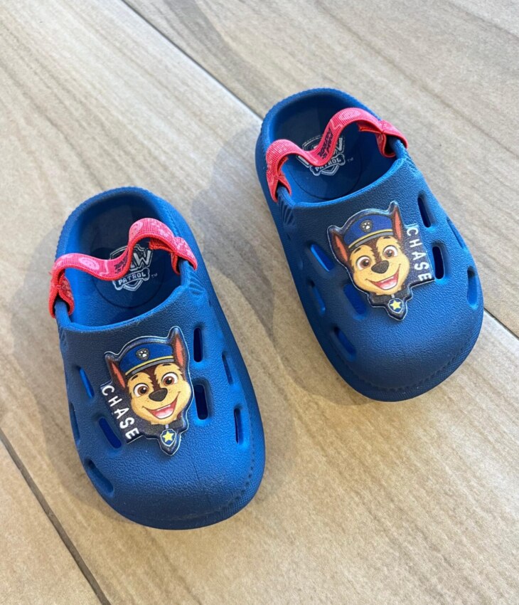 Babuche Infantil Masculino Azul Escuro Chase Fernanda Ramos Kids