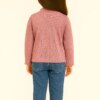 Blusa Manga Longa Infantil Feminina Canelada com Babados Rose Fernanda Ramos KIds