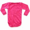 Body Infantil Feminino Manga Longa Pink Detalhe na Gola Fernanda Ramos Kids