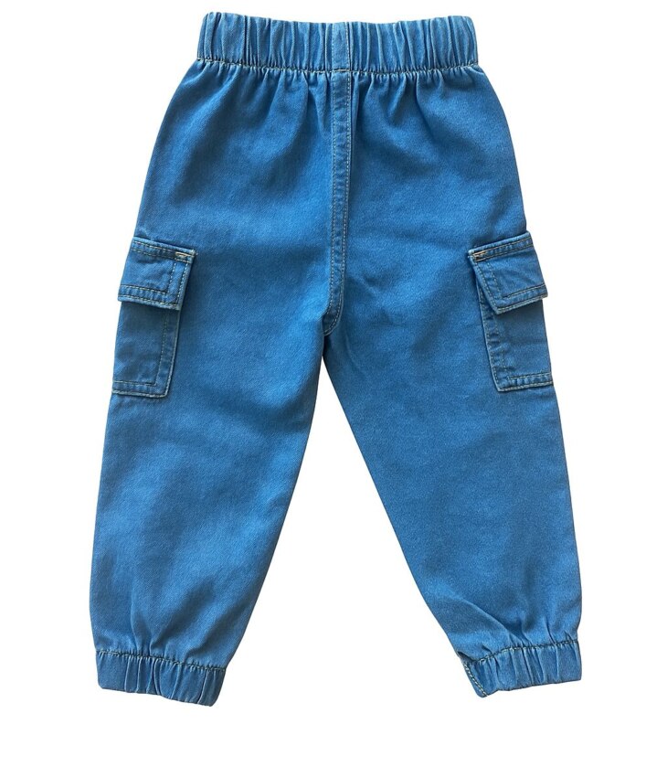 Calça Feminina Jeans Jogger com Amarração 35283 Fernanda Ramos Kids