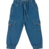 Calça Feminina Jeans Jogger com Amarração 35283 Fernanda Ramos Kids