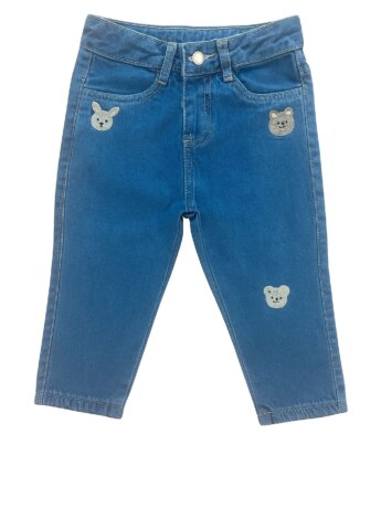 Calça Feminina Jeans Mom Bichinhos 35487 Z Fernanda Ramos Kids