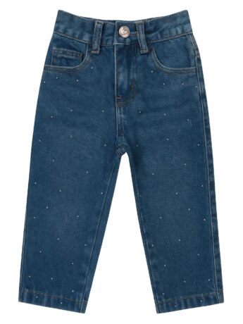 Calça Feminina Jeans Mom om Strass 36364 Z Fernanda Ramos Kids