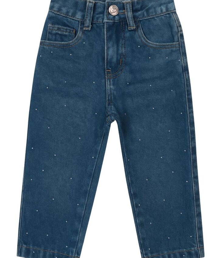 Calça Feminina Jeans Mom om Strass 36364 Z Fernanda Ramos Kids