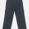 Calça Feminina Jeans Preta Wide Leg 360 Fernanda Ramos Kids