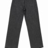 Calça Feminina Jeans Preta Wide Leg com Cinto de Miçangas Fernanda Ramos Kids