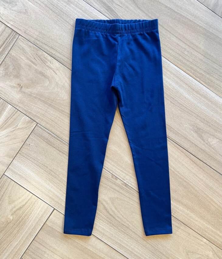 Calça Legging Infantil Feminina em Cotton Azul Marinho 1623 Fernanda Ramos Kids