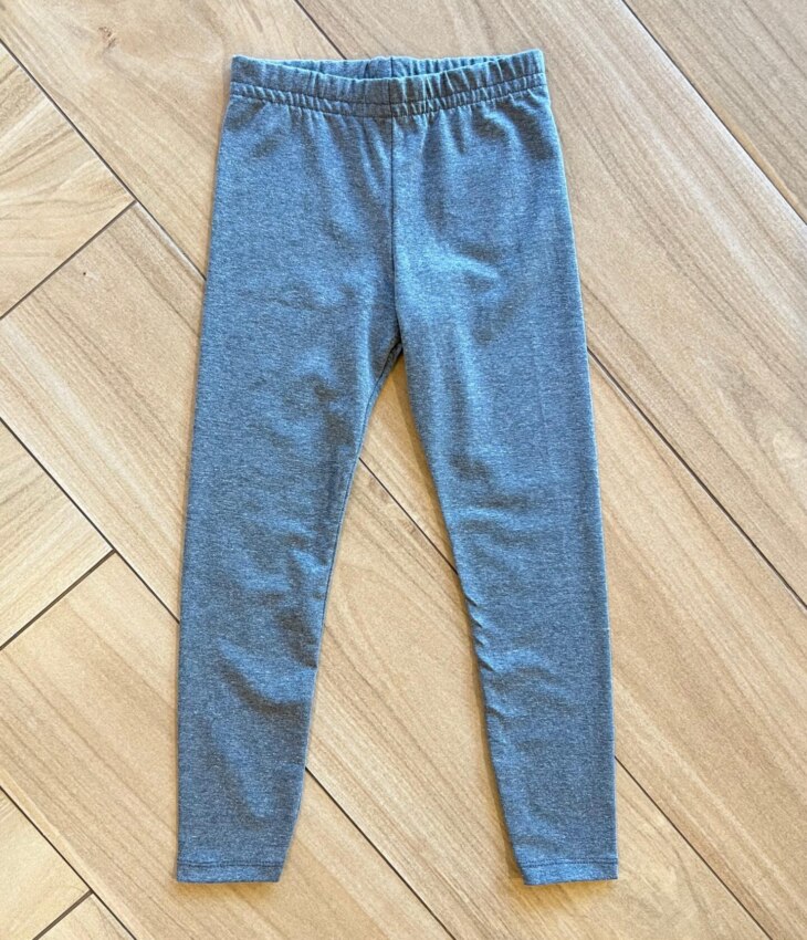 Calça Legging Infantil Feminina em Cotton Cinza 0024 Fernanda Ramos Kids