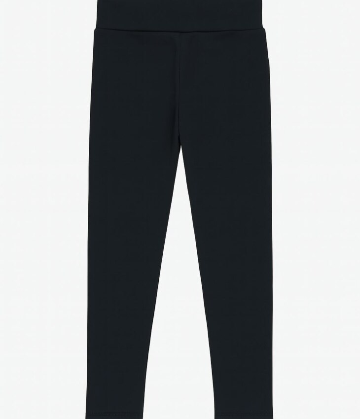 Calça Legging Infantil Feminina Flanelada Preta Fernanda Ramos Kids