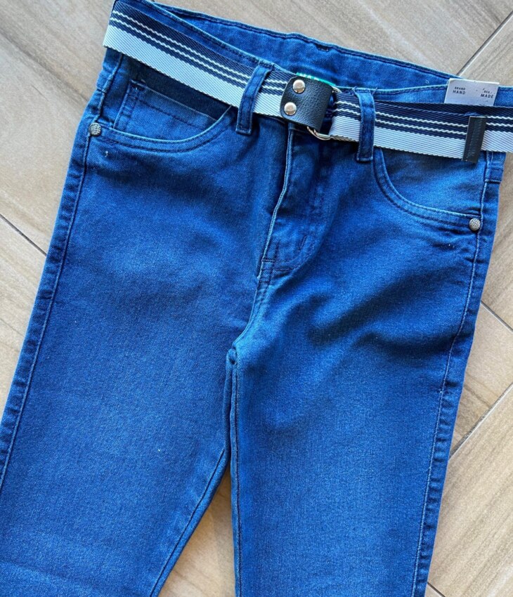 fernandaramoskids com br Calça Masculina Infantil Skinny Jeans Médio com Cinto1