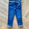 Calça Masculina Infantil Skinny Jeans Médio com Cinto Fernanda Ramos Kids