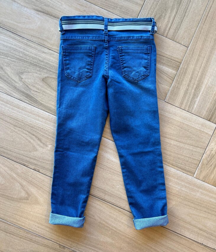 fernandaramoskids com br Calça Masculina Infantil Skinny Jeans Médio com Cinto2