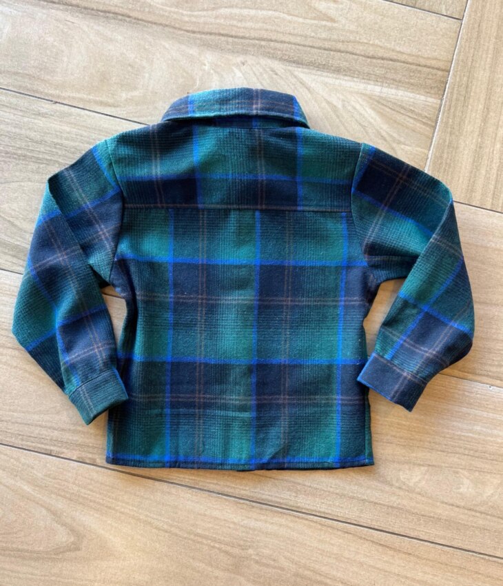 fernandaramoskids com br Camisa Infantil Masculina Manga Longa Xadrez Flanelada Azul2