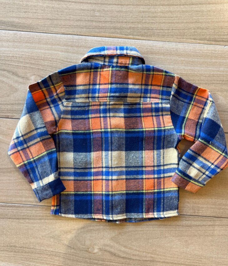 fernandaramoskids com br Camisa Infantil Masculina Manga Longa Xadrez Flanelada Caqui2