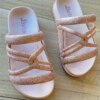 Chinelo Infantil Feminino Tiras Duplas com Glitter Rose Fernanda Ramos Kids