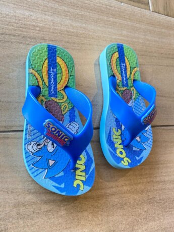 Chinelo Infantil Masculino Estampado Azul Fernanda Ramos Kids