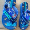 Chinelo Infantil Masculino Estampado Azul e Verde Fernanda Ramos Kids