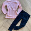 fernandaramoskids com br Conjunto Infantil Feminino Blusa Meia Malha Estampada e Legging2