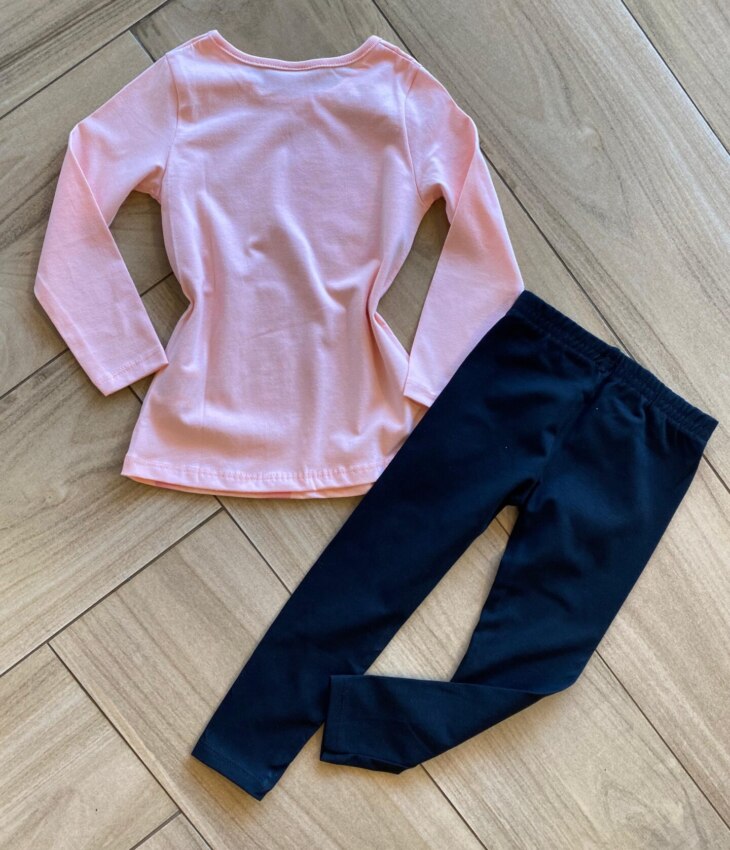 fernandaramoskids com br Conjunto Infantil Feminino Blusa Meia Malha Estampada e Legging2