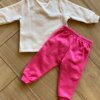 fernandaramoskids com br Conjunto Infantil Feminino Blusão My Cute e Calça Jogger Pink2