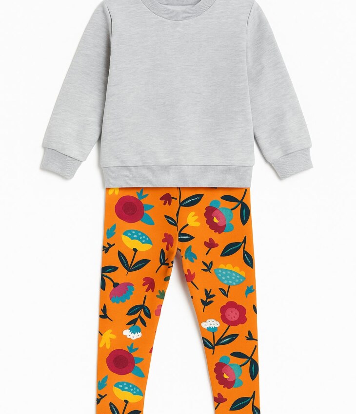 Conjunto Infantil Feminino Casaco Cool Girl e Legging Estampada Fernanda Ramos Kids