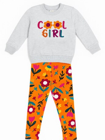 Conjunto Infantil Feminino Casaco Cool Girl e Legging Estampada Fernanda Ramos Kids