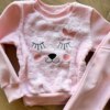 Conjunto Infantil Feminino Moletom Blusa e Calça com Detalhes Rosa Fernanda Ramos Kids