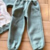 fernandaramoskids com br Conjunto Infantil Feminino Moletom Blusa e Calça com Detalhes Verde2