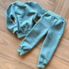 fernandaramoskids com br Conjunto Infantil Feminino Moletom Blusa e Calça com Detalhes Verde3