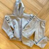 fernandaramoskids com br Conjunto Infantil Feminino Moletom Jaqueta Estrelinha e Calça Cinza2