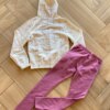 fernandaramoskids com br Conjunto Infantil Feminino Moletom Jaqueta Laço Nude e Calça2
