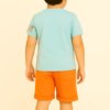 Conjunto Infantil Masculino Blusa Manga Curta e Bermuda Space Fernanda Ramos Kids