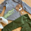 fernandaramoskids com br Conjunto Infantil Masculino Blusão Wild Friends e Calça Jogger Verde1