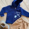 fernandaramoskids com br Conjunto Infantil Masculino Jaqueta Azul Olá e Calça Jogger1