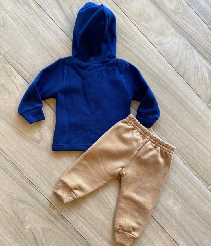 fernandaramoskids com br Conjunto Infantil Masculino Jaqueta Azul Olá e Calça Jogger2