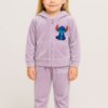 Conjunto Infantil Veludo Blusa Manga Longa e Calça Lilás fernanda ramos kids