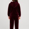fernandaramoskids com br Conjunto Infantil Veludo Blusa Manga Longa e Calça Marsala 1