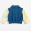 Jaqueta Infantil Feminina Jeans Manga Teddy Aquarela Fernanda Ramos Kids