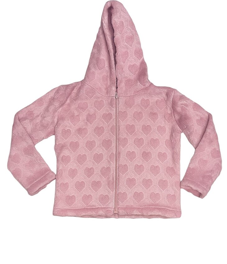 fernandaramoskids com br Jaqueta Infantil Feminina Peluciada Coraçaozinho 1