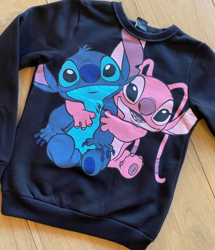 fernandaramosstore com br Moletom Infantil Feminino Estampado Preto1