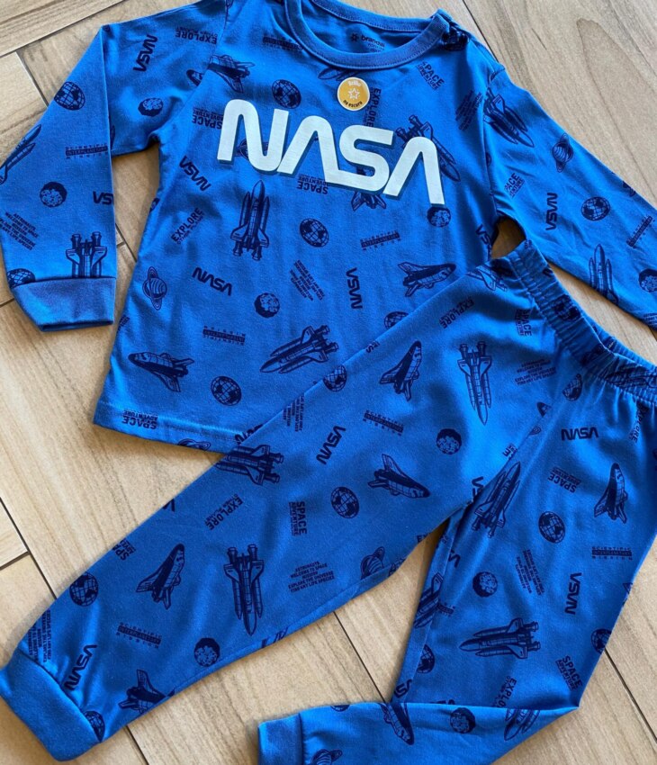 fernandaramoskids com br Pijama Infantil Masculino Blusa Manga Longa e Calça Space1