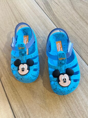 Sandália Infantil Masculina Disney Magic Azul Mesclado Fernanda Ramos Kids
