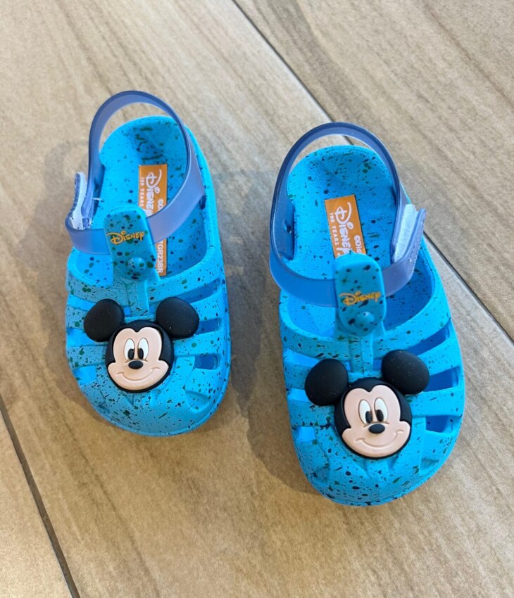 Sandália Infantil Masculina Disney Magic Azul Mesclado Fernanda Ramos Kids