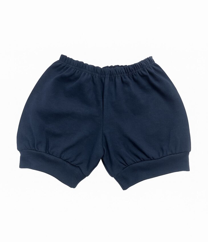 Short Infantil Feminino Básico Azul Marinho Fernanda Ramos Kids