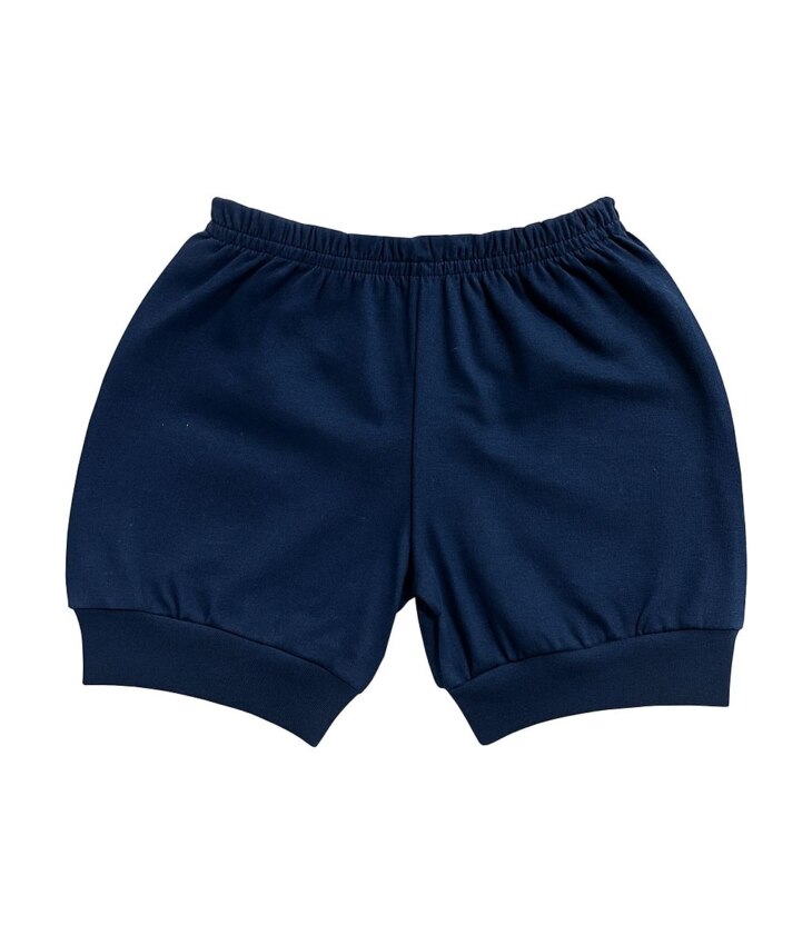 Short Infantil Feminino Básico Azul Marinho Fernanda Ramos Kids